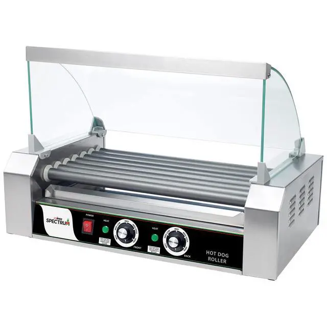 Alt view image 5 of 6 - EHDG-7R Hot Dog Roller Grill with Dual Heating Zones, 7 Rollers