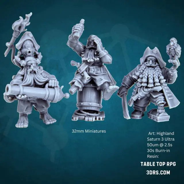 Alt view image 4 of 6 - Table Top RPG 3D Printing Resin by 3DRS High Precision & Durable Resin for Miniatures, Models, Low Shrinkage, Fast Curing, LCD/DLP/SLA Compatible (4kg)
