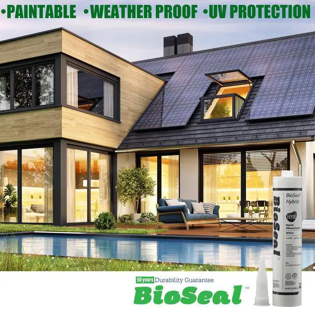 Alt view image 3 of 5 - Paintable White BioSeal Silicone Sealant Caulk Waterproof 10.1 oz White Caulking Silicone Adhesive Sealant Cartridge for RV, General Use, Window, Door, Glass for PAINTABLE Silicone Caulk 25 Tubes