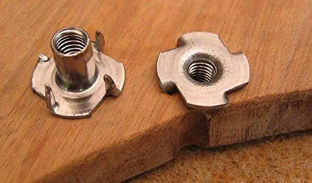 Alt view image 4 of 5 - Four Pronged Zinc T-Nut | Durable Steel Hardware for Rock Climbing Holds | Easy Installation