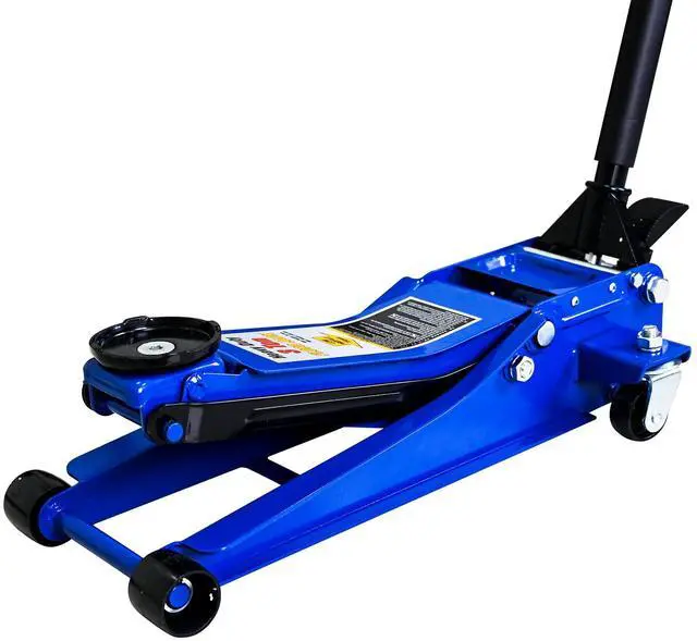Main image of 6600lbs/3Ton Low Profile Floor Jack with Foot Pedal Dual Piston Hydraulic | Fast lift dual piston pump with foot pedal, lifting range 3.1"-20", heavy duty racing trolley car jack for MVP, SUVs & Truck