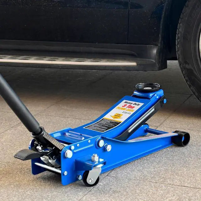 Alt view image 5 of 5 - 6600lbs/3Ton Low Profile Floor Jack with Foot Pedal Dual Piston Hydraulic | Fast lift dual piston pump with foot pedal, lifting range 3.1"-20", heavy duty racing trolley car jack for MVP, SUVs & Truck