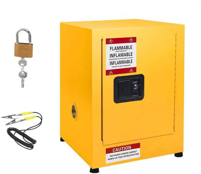 Main image of 17" x 17" x 18" Galvanized Steel Safety Cabinet, Flammable Liquids Storage Cabinet Fireproof Leakproof Cabinet for Industry and Home