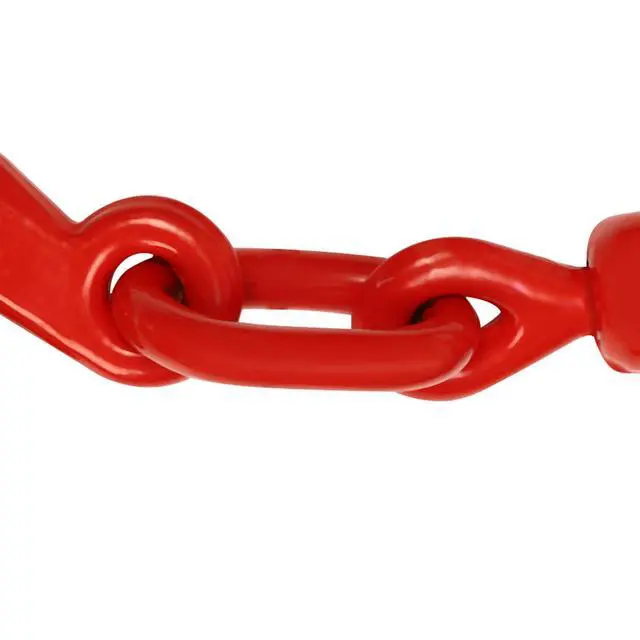 Alt view image 6 of 6 - Lever Load Binder 5/16" - 3/8", 4 Pack Snap Chain Binder 5,400lbs Working Load Limit with G80 Hook for Grade 70/80 Transport Chain for Flatbed Truck Trailer, Red