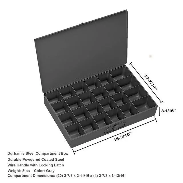 Alt view image 3 of 4 - 1250 Piece Grade 8 SAE Fine Thread Hex Head Bolt, Washer, Nut Assortment