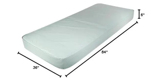 Alt view image 2 of 2 - Firm Inner Spring Mattress, White, 84 X 36 Inch