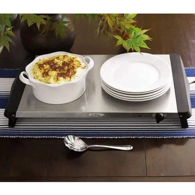 Alt view image 2 of 3 - NWT-28S Professional Extra-Large Stainless-Steel Warming Tray