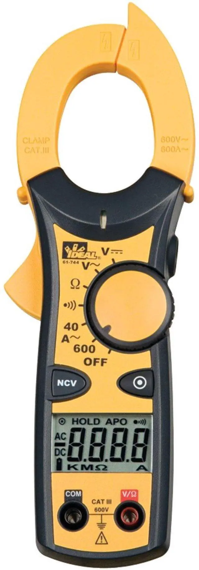 Main image of 61-744 600-Amp Clamp-Pro(TM) Clamp Meter - TWO YEAR