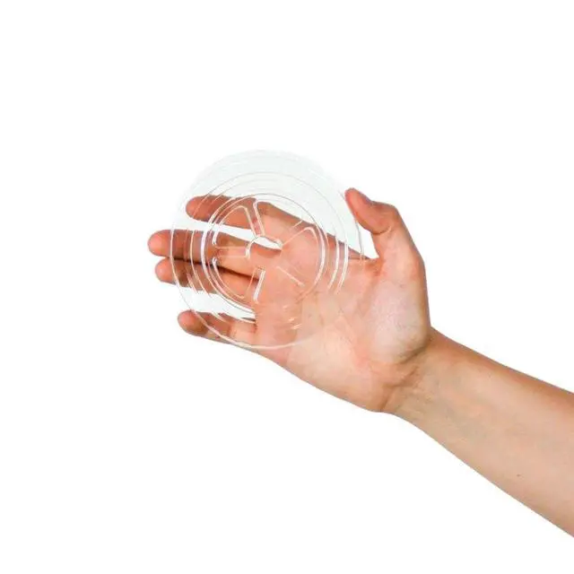 Alt view image 2 of 4 - 16 oz 1000 Pack Plastic Lids for Ice Cream Cups | Leak | Resistant Disposable Lids for Dessert Cups, Frozen Yogurt, Takeout & Food Containers
