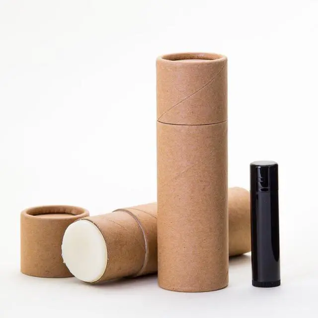 Alt view image 2 of 4 - 3 OZ Kraft Paperboard Lip Balm/Deodorant/Cosmetic/Lotion Tubes (100)