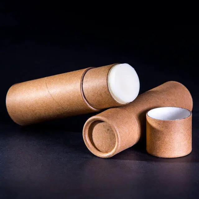 Alt view image 3 of 4 - 3 OZ Kraft Paperboard Lip Balm/Deodorant/Cosmetic/Lotion Tubes (100)