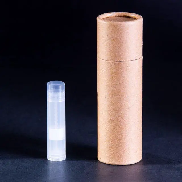 Alt view image 4 of 4 - 3 OZ Kraft Paperboard Lip Balm/Deodorant/Cosmetic/Lotion Tubes (100)