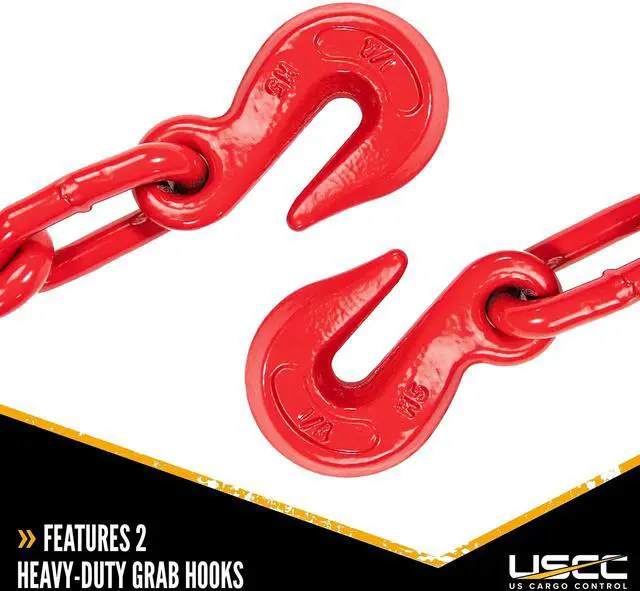 Alt view image 3 of 6 - Load Binders for 1/4 Inch Grade 70 Chain - 3,150 LBS Working Load Limit, (10-Pack) Lever-Style Chain Binders, Ratcheting Design for Easy Tightening