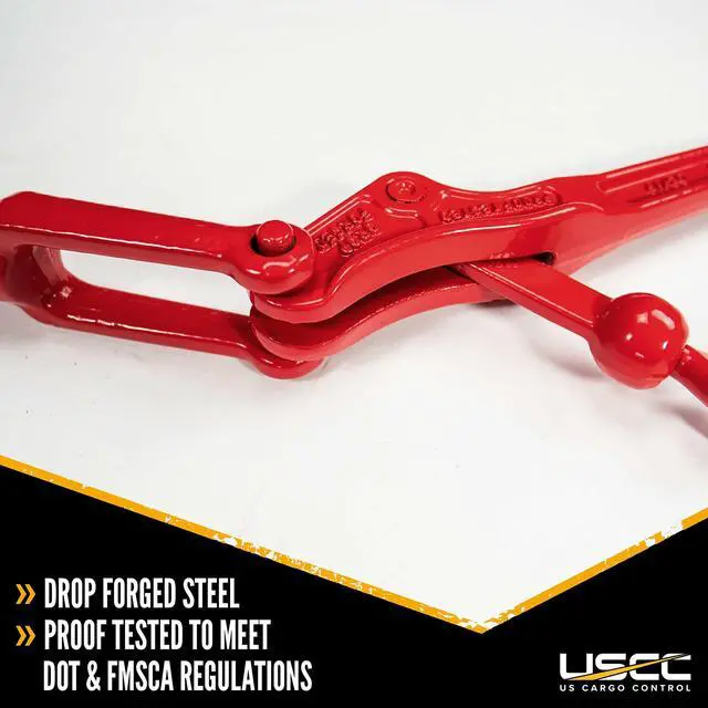 Alt view image 5 of 6 - Lever Load Binder for 1/4" Grade 70 Chain (Working Load Limit: 2,600lb), 4-Pack