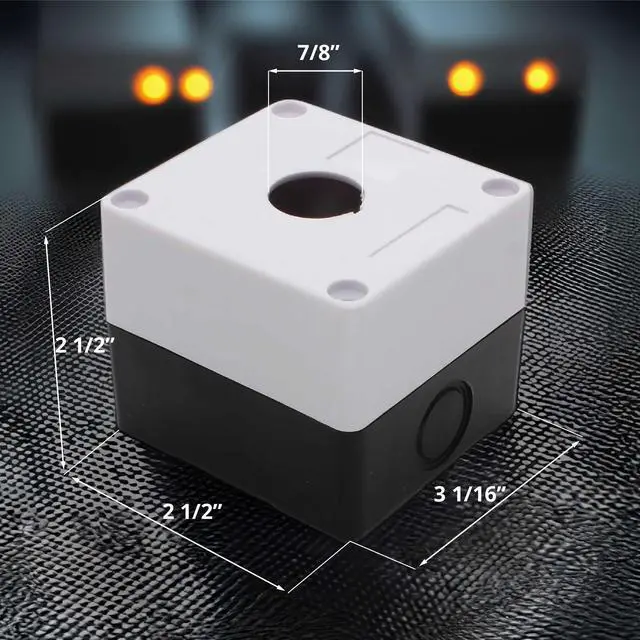 Alt view image 5 of 6 - Push Button Switch Emergency Stop Button 10 Pack Stay-Put (Red Mushroom) - Includes Switch Box 22mm - RV Accessories Push Start 1NO/1NC ABS Material