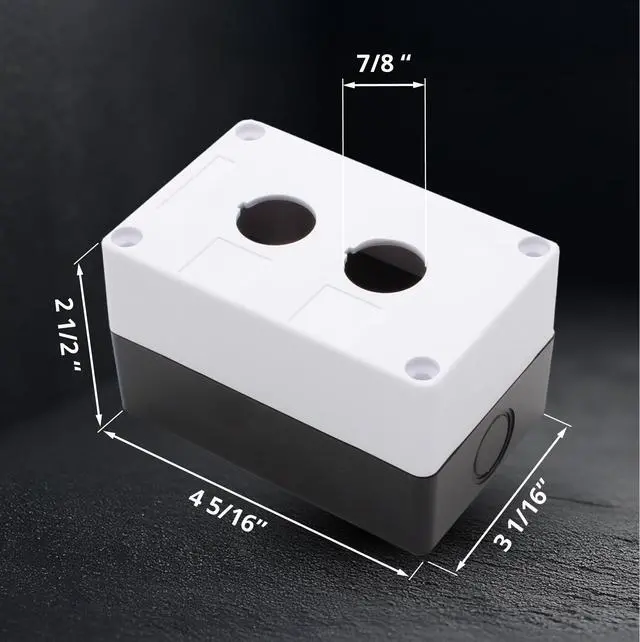 Alt view image 5 of 6 - Momentary Push Button Switch Emergency Stop 10 Pack Spring Return (Red & Green Mushroom) Includes 22mm Switch Box RV Accessories Push Start 1NO/1NC ABS Material