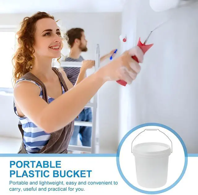 Alt view image 3 of 5 - 2 Gallon White Pail & Lid - All Purpose Pail with Lids - Food Grade - Made in USA - BPA Free Plastic (24 Pack)