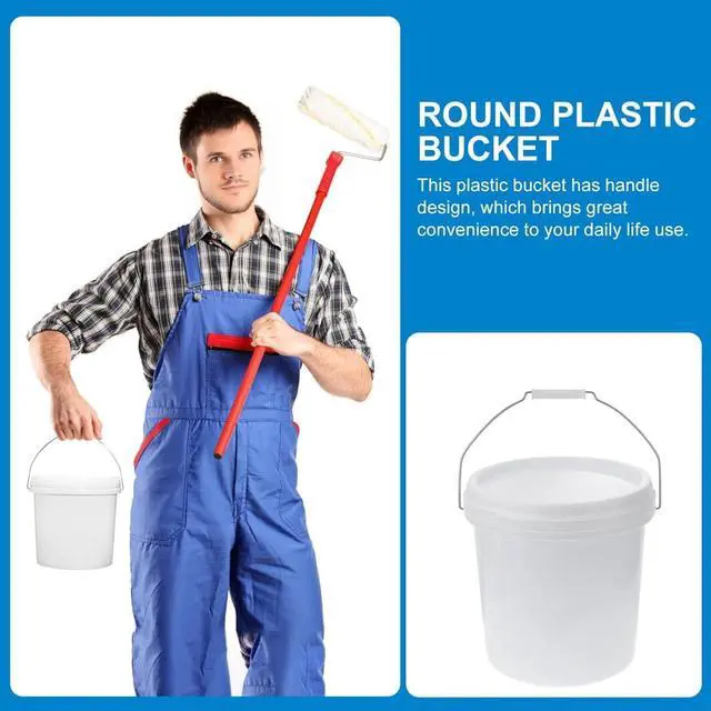 Alt view image 4 of 5 - 2 Gallon White Pail & Lid - All Purpose Pail with Lids - Food Grade - Made in USA - BPA Free Plastic (24 Pack)