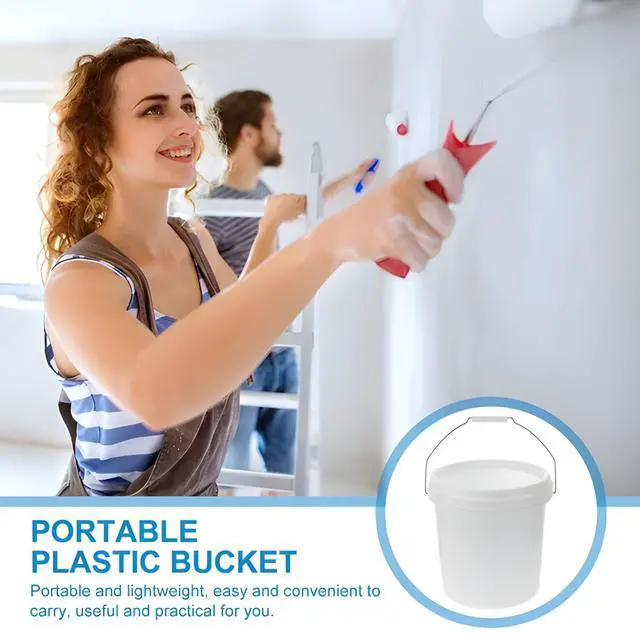Alt view image 3 of 5 - 2 Gallon White Pail & Lid - All Purpose Pail with Lids - Food Grade - Made in USA - BPA Free Plastic (18 Pack)