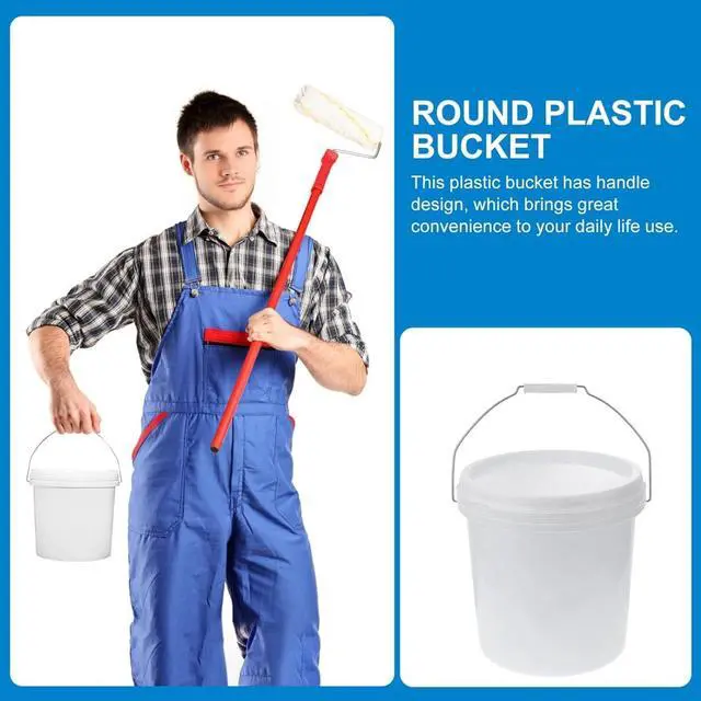 Alt view image 4 of 5 - 2 Gallon White Pail & Lid - All Purpose Pail with Lids - Food Grade - Made in USA - BPA Free Plastic (18 Pack)
