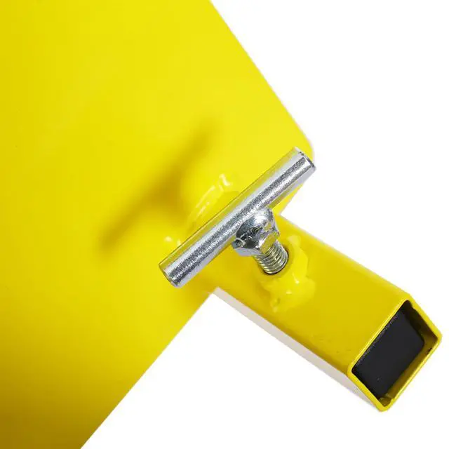 Alt view image 4 of 6 - Heavy Duty Panel Dolly, Adjustable Door Dollys with Wheel, 2 10" Pneumatic Wheels 600LBS Load Bearing for Drywall Sheet Heavy Appliance & Material Handling All Terrain Moving Cart Panel Dolly - Yellow