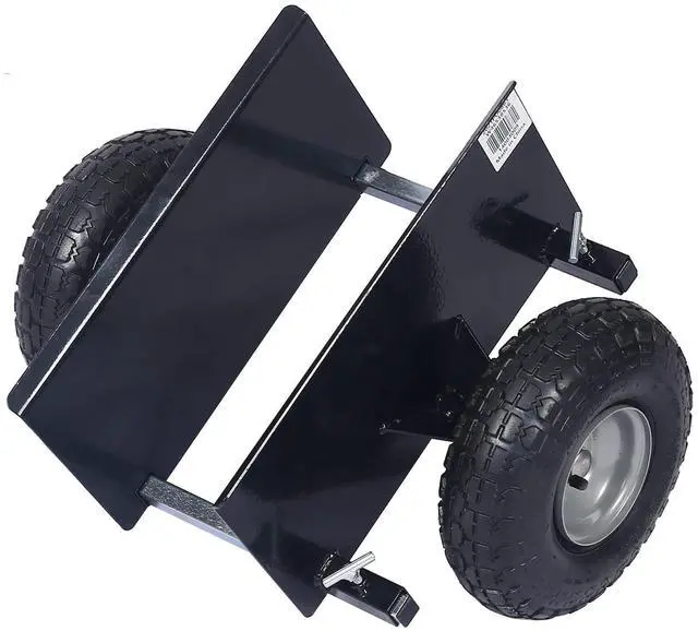 Main image of Heavy Duty Panel Dolly, Adjustable Door Dollys with Wheels, 2 10" Pneumatic Wheels 600LBS Load Bearing for Drywall Sheet Heavy Appliance & Material Handling All Terrain Moving Cart Panel Dolly - Black