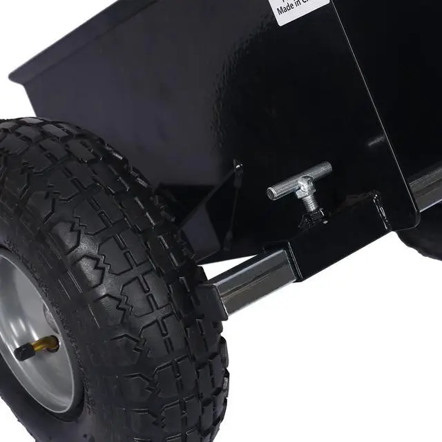 Alt view image 4 of 6 - Heavy Duty Panel Dolly, Adjustable Door Dollys with Wheels, 2 10" Pneumatic Wheels 600LBS Load Bearing for Drywall Sheet Heavy Appliance & Material Handling All Terrain Moving Cart Panel Dolly - Black