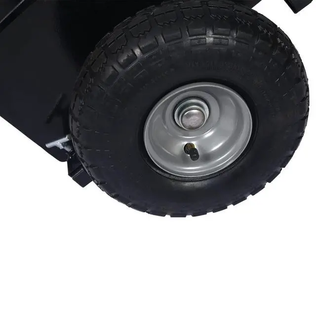 Alt view image 5 of 6 - Heavy Duty Panel Dolly, Adjustable Door Dollys with Wheels, 2 10" Pneumatic Wheels 600LBS Load Bearing for Drywall Sheet Heavy Appliance & Material Handling All Terrain Moving Cart Panel Dolly - Black