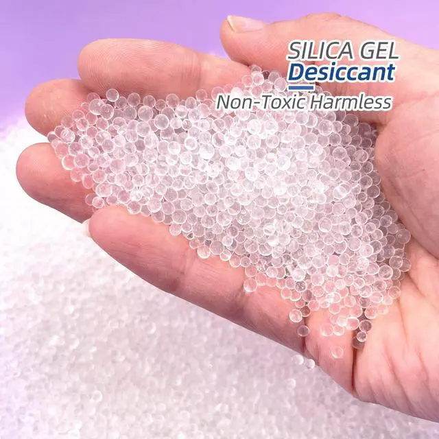 Alt view image 5 of 6 - 30 LBS Reusable Pure White Silica Gel Beads, Rechargeable Dessicant Dehumidifiers Desiccant Moisture Absorber, 4 Pack of 7.5 LBS