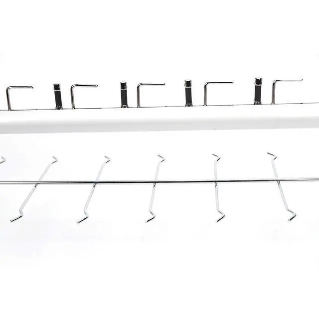Alt view image 6 of 6 - 10 Pcs/Set Eyeglass Dispaly Rod Sunglasses Rack Organizer Aluminium Glasses Display Stand Holder with Lock for Optical Shop Glasses Mall (10 Pcs 48 14 Frames with Lock)