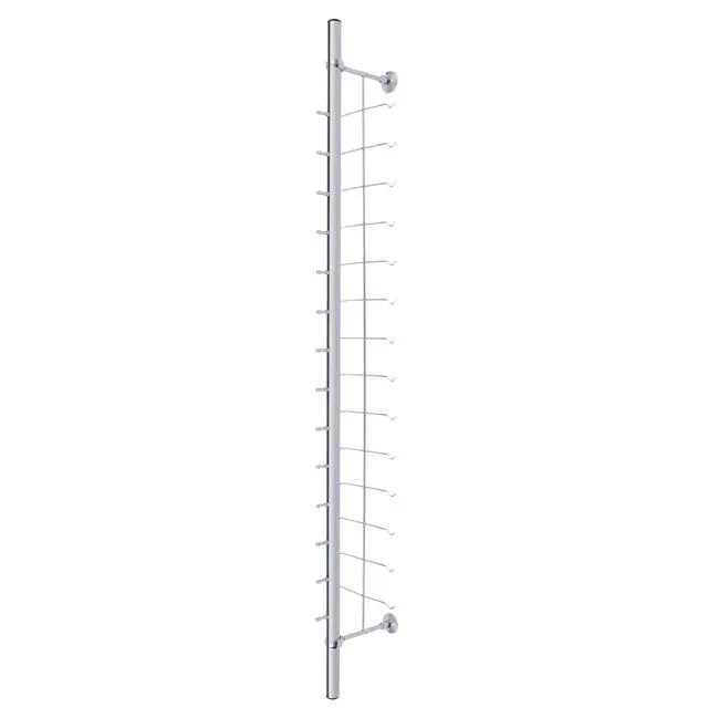 Alt view image 4 of 6 - Eyeglasses Display Rods, 10pcs/set Wall Mounted Sunglasses Storage Organizer, 14-Frame Eyewear Collection Glasses Display Rack Frame Eyeglasses Holder Stand for Optical Shop Glasses Mall