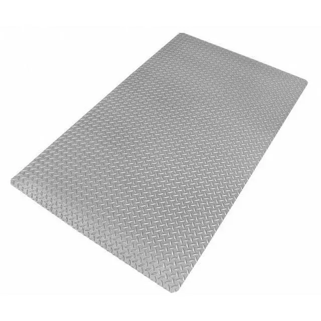 Alt view image 4 of 4 - 979 Saddle Trax® with RedStop Non-Slip Technology 3' x 5' Ultimate Anti-Fatigue Mat, Slip Resistance with Diamond Textured Surface, Gray, 979S0035GY