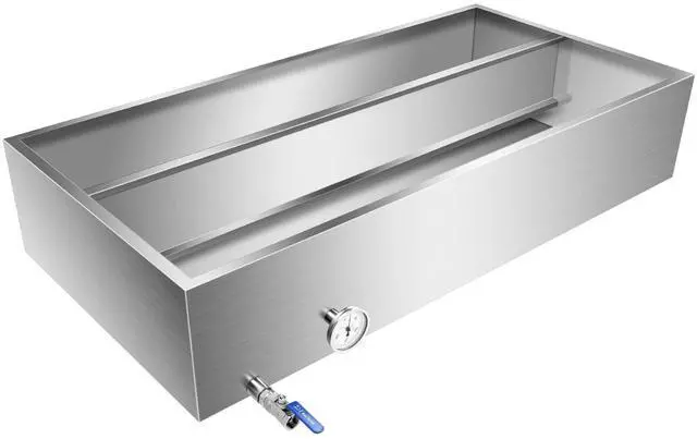 Main image of Maple Syrup Evaporator Pan, Stainless Steel Syrup Evaporator Divided Pan with Valve and Thermometer, Maple Syrup Boiling Pan for Boiling Maple Syrup 48x24x9.5 Inch