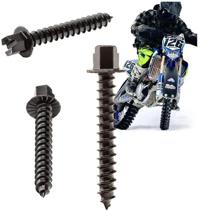 Main image of Kold Kutter Outlaw Series Traction Screws (#12 1" 500 Pack) Winter Ice & Snow Tire Heavy Duty Studs Spikes for Racing Dirt Bikes, ATVs, Motorcycles, and Snowmobiles Tracks