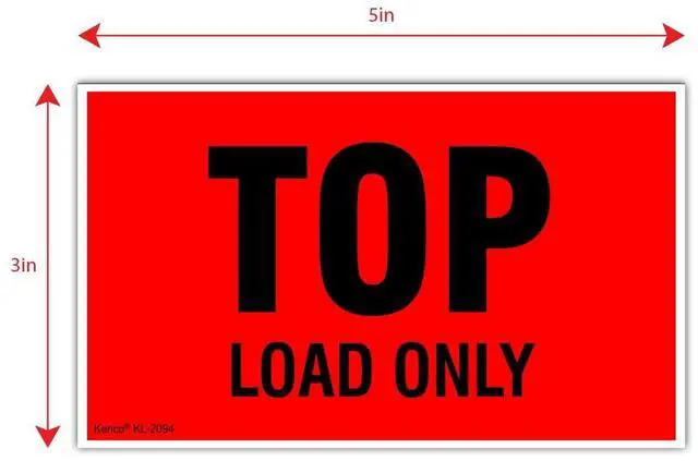Main image of 3" X 5" Top Load Only Fluorescent Shipping Label Stickers for Shipping and Packing -500 Adhesive Labels Per Roll (10 Pack)