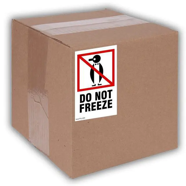 Alt view image 4 of 5 - 3" X 5" Do Not Freeze Safe Handling Warning Stickers for Shipping and Packing - 500 Adhesive Labels Per Roll (10 Pack)