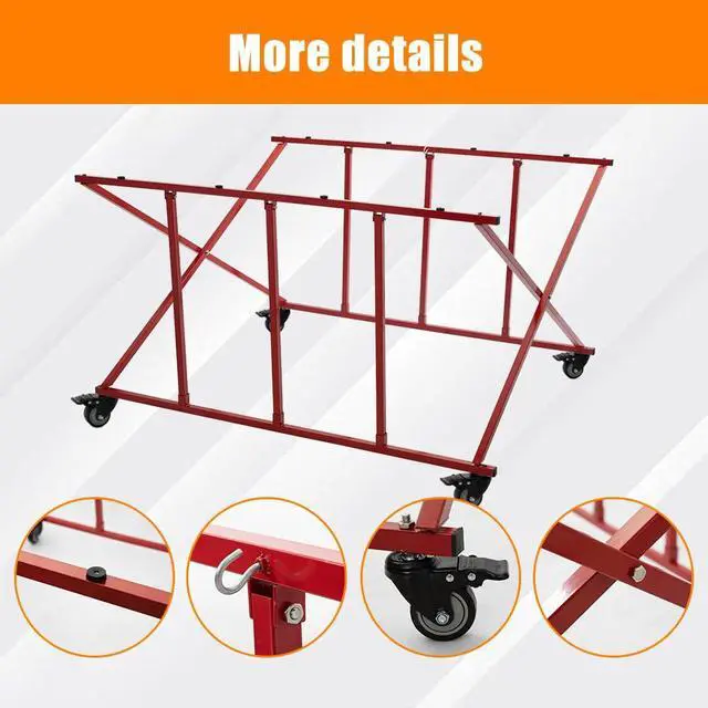 Alt view image 2 of 6 - Pick Up Bed Dolly, Large Foldable Auto Body Truck Bed Cart with Wheels, Universal Pick Up Transporter Bed Cart Holds up to 800 lbs