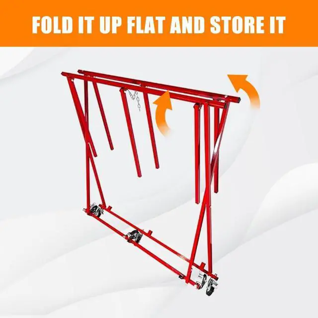Alt view image 3 of 6 - Pick Up Bed Dolly, Large Foldable Auto Body Truck Bed Cart with Wheels, Universal Pick Up Transporter Bed Cart Holds up to 800 lbs