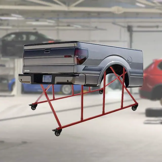 Alt view image 5 of 6 - Pick Up Bed Dolly, Large Foldable Auto Body Truck Bed Cart with Wheels, Universal Pick Up Transporter Bed Cart Holds up to 800 lbs