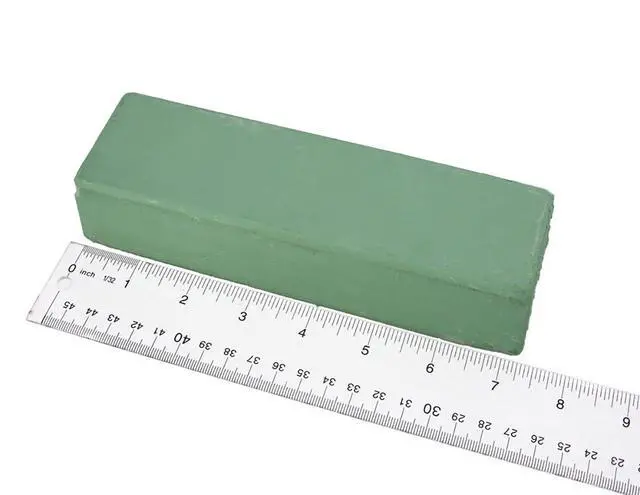 Alt view image 2 of 4 - 1lb 9oz Green Rouge Polishing Buffing Compound for Aluminum Stainless Steel Hardware (1 Box)