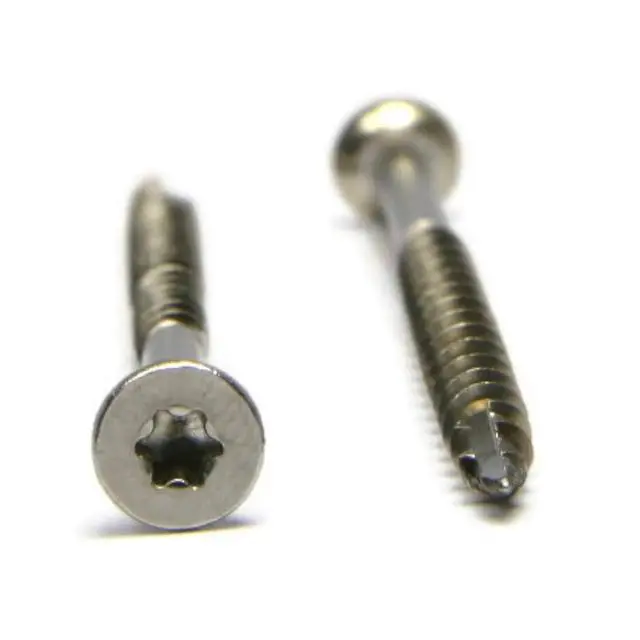 Alt view image 2 of 3 - Star Drive Deck Screws 316 Stainless Steel Bugle Head Type 17 Point - #8 x 1-5/8" Qty 1000