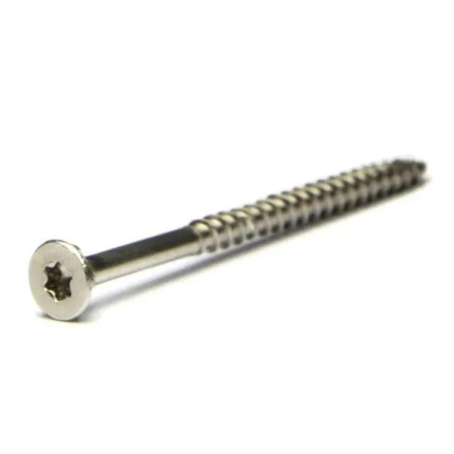 Alt view image 3 of 3 - Star Drive Deck Screws 316 Stainless Steel Bugle Head Type 17 Point - #8 x 1-5/8" Qty 1000
