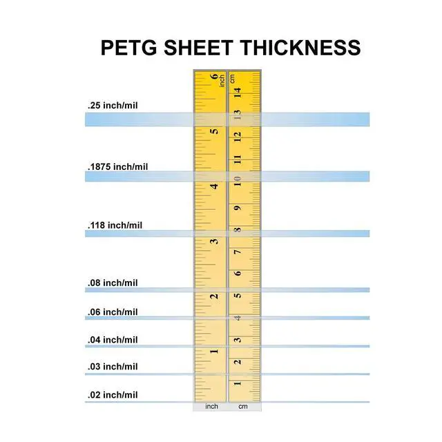 Alt view image 2 of 6 - PETG Clear Plexiglass Plastic Sheets 48 x 96 inches - 40mil (.040"/1.02MM) Thickness for DIY, Display Projects and Crafts, Pack of 2