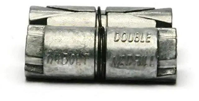 Alt view image 2 of 4 - Zinc Plated Double Expansion Shield Anchors 1/4" x 1-5/16" Qty 250