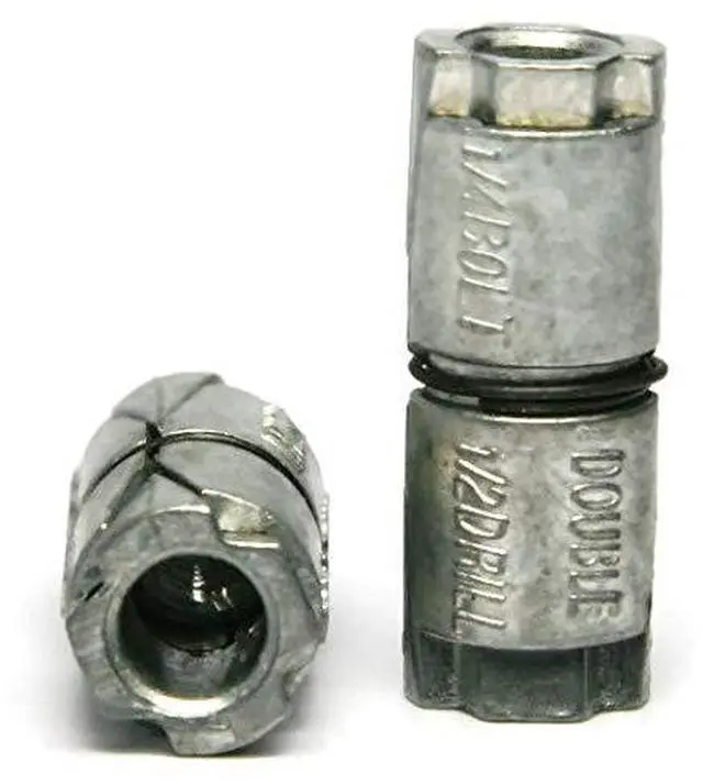 Alt view image 4 of 4 - Zinc Plated Double Expansion Shield Anchors 1/4" x 1-5/16" Qty 250