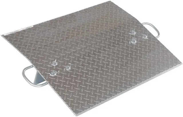 Main image of A-3024 Hand Truck Dock Plate, Aluminum, 500-lb. Capacity, 24" Length, 30" Usable Width, 1/4" Thick