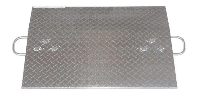 Alt view image 3 of 6 - A-3024 Hand Truck Dock Plate, Aluminum, 500-lb. Capacity, 24" Length, 30" Usable Width, 1/4" Thick