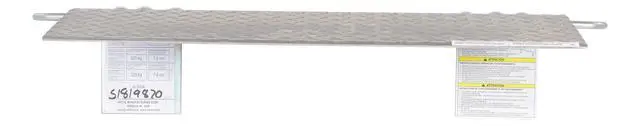 Alt view image 4 of 6 - A-3024 Hand Truck Dock Plate, Aluminum, 500-lb. Capacity, 24" Length, 30" Usable Width, 1/4" Thick