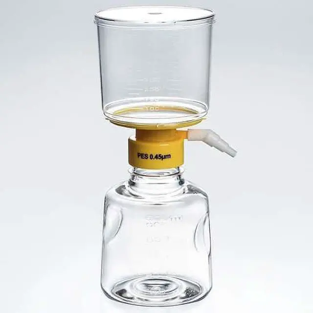 Main image of Disposable Bottle Top Aspirator System, SFCA Membrane, 0.45 um, 500mL, autoclave: 12/CS