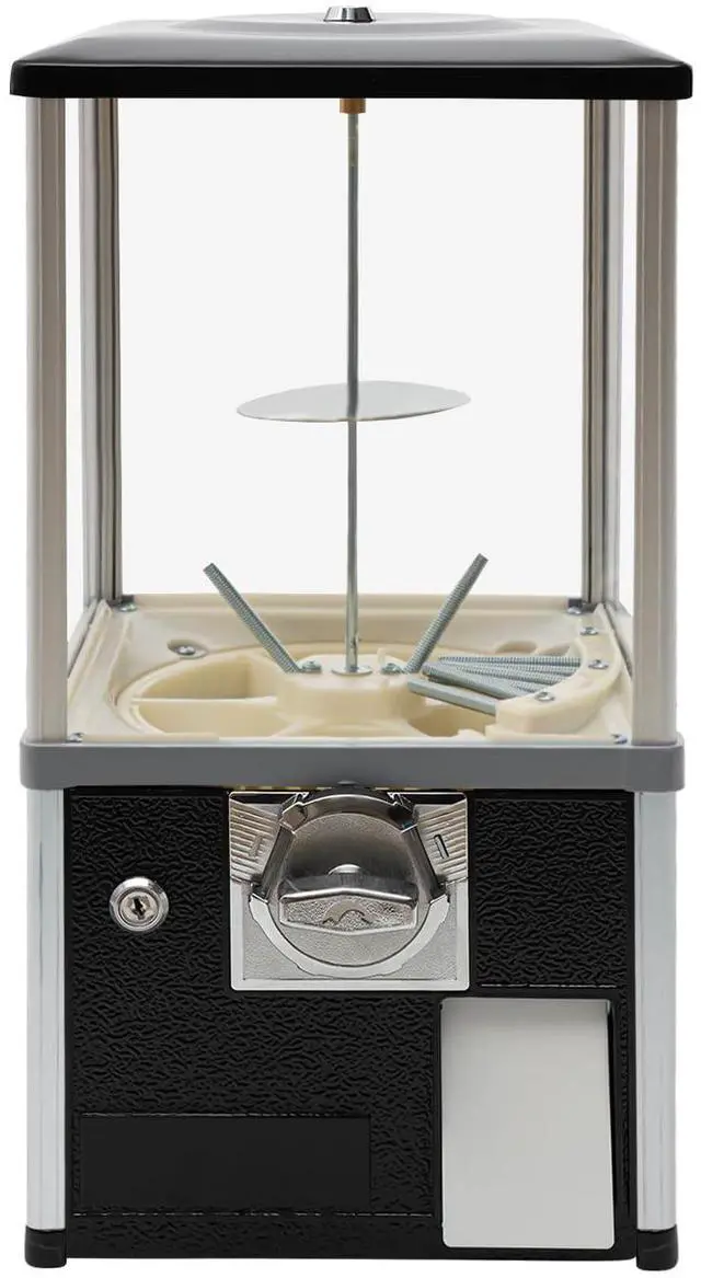 Main image of Vending Machine, 1.77-1.97 Inch Spherical Capsule Candy Dispenser Store Bulk Vending Machine Vintage Style Gumball Machine for Game Stores, Retail Stores, Amusement Parks (Black)